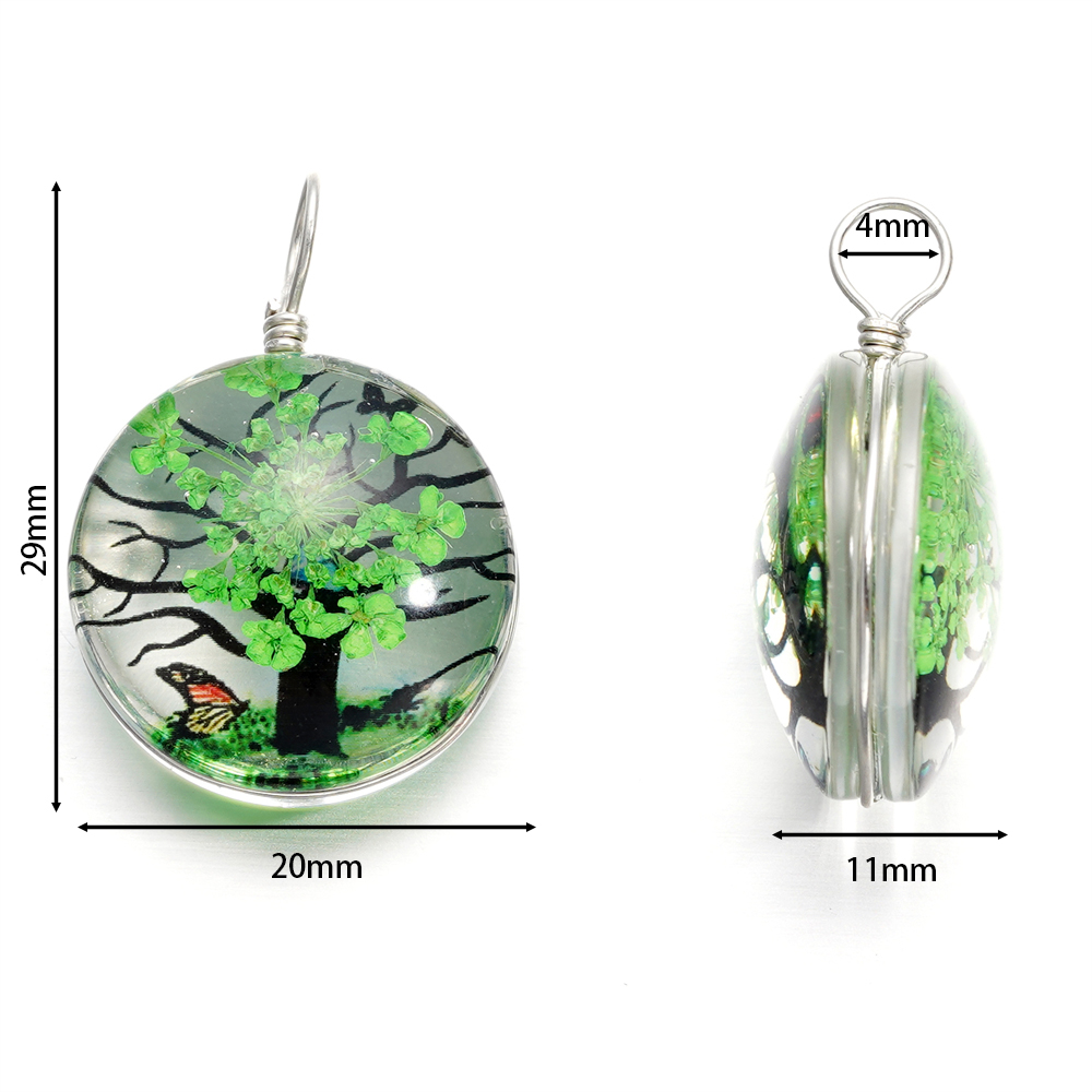 5pcs/lot 20x29mm Jewelry Cryst - đánh giá và giá Birth Flower Necklace