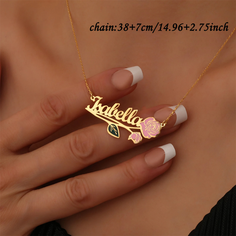 Personalized Colorfuls Birth F - đánh giá và giá Name Necklace Custom