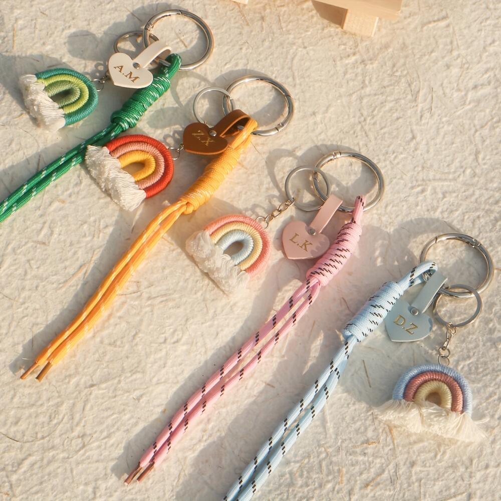 Custom Initial Heart Leather T - đánh giá và giá Monogram Keychain Leather