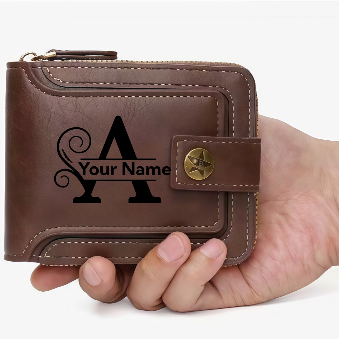Men's Custom Wallet - Personal - đánh giá và giá Personalized Name Box