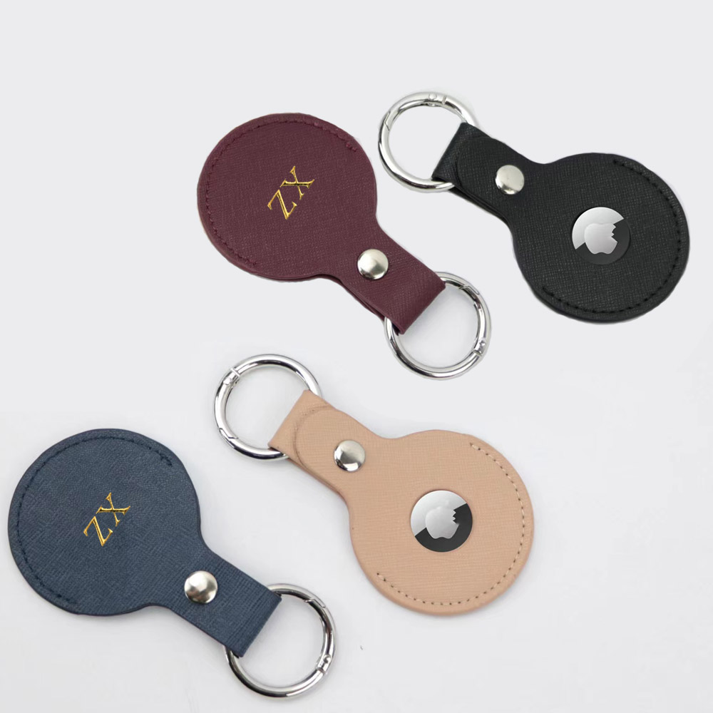 Custom Gold initial letters Fo - đánh giá và giá Monogram Keychain Leather