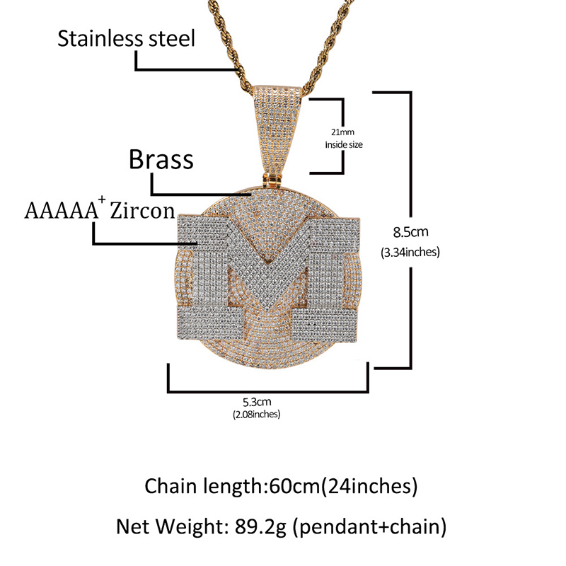 Custom Personality Big Letter  - đánh giá và giá Name Necklace Custom